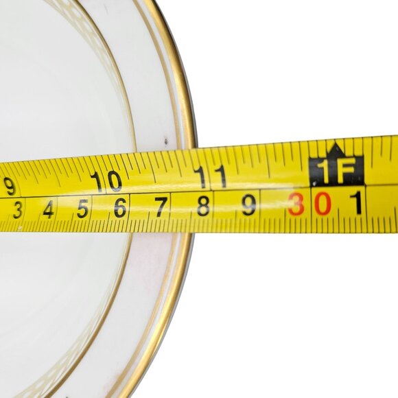 Minton Alabaster & Gold Oval Vegetable Bowl Royal Doulton 1990s Vintage - Picture 5 of 15